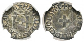 Francia. Enrique II (1368-1379). Liard. Navarra. (Bondeau-584). (Duplessy-1291). Ve. Encapsulada por NN Coins como XF 40. Escasa. Est...120,00.