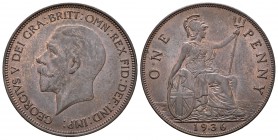 Gran Bretaña. George V. 1 penny. 1936. (Km-858). (S-4054). Ae. 9,52 g. EBC. Est...15,00.