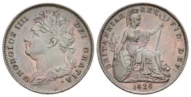 Gran Bretaña. George III. 1 farthing. 1826. (Km-677). (S-3822). Ae. 4,81 g. EBC-. Est...20,00.