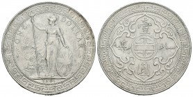 Gran Bretaña. Trade Dollar. 1901. Bombay. (Km-Tn5). Ag. 26,87 g. Limpiada. EBC-. Est...75,00.
