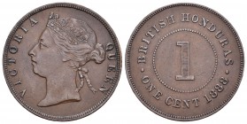Honduras Británica. Victoria. 1 cent. 1888. (Km-6). Ae. 9,22 g. MBC. Est...18,00.