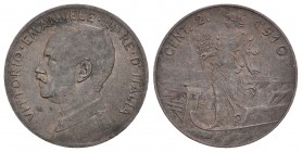 Italia. Vittorio Emanuel III. 2 céntimos. 1910. Roma. R. (Km-41). Ae. 2,02 g. EBC+. Est...18,00.