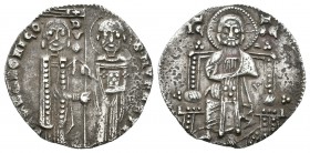 Italia. Venecia. Juan Dandolo. 1 grosso. 1280-1289. (Gamberini-49). Ag. 2,07 g. MBC+. Est...60,00.