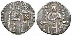 Italia. Venecia. Juan Dandolo. 1 grosso. 1280-1289. (Gamberini-49). Ag. 1,91 g. MBC-. Est...45,00.