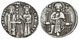 Italia. Venecia. Juan Dandolo. 1 grosso. (1280-1289). (Gamberini-49). Ag. 1,96 g. MBC. Est...50,00.