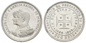 Portugal. Carlos I. 200 reis. 1898. (Km-539). (Gomes-10.1). Ag. 4,98 g. EBC-. Est...20,00.