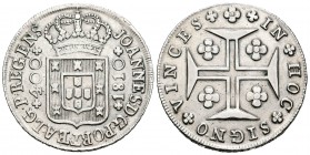 Portugal. Joao Príncipe Regente. 400 reis. 1810. Lisboa. (Km-331). Ag. 14,62 g. MBC+. Est...50,00.