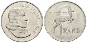 Sudáfrica. 1 rand. 1966. (Km-71.2). Ag. 15,01 g. Suid Afrika. SC. Est...35,00.