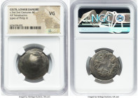 DANUBE REGION. Uncertain Celtic Tribe. Ca. 3rd-2nd centuries BC. AR tetradrachm (28mm, 1h). NGC VG. In the names and types of Philip III of Macedon. C...