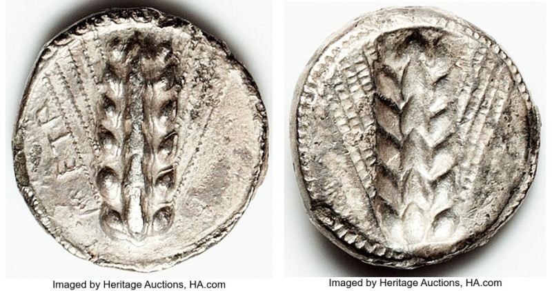 LUCANIA. Metapontum. Ca. 470-440 BC. AR stater (20mm, 7.20 gm, 6h). NGC (photo-c...