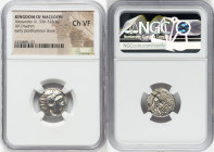 MACEDONIAN KINGDOM. Alexander III the Great (336-323 BC). AR drachm (17mm, 10h). NGC Choice VF. Posthumous issue of Colophon, ca. 310-301 BC. Head of ...
