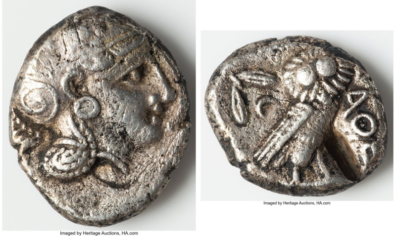ATTICA. Athens. Ca. 393-294 BC. AR tetradrachm (26mm, 16.60 gm, 7h). Choice Fine...