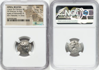 IONIA. Miletus. Ca. early 3rd century BC. AR drachm (18mm, 4.25 gm, 12h). NGC AU 5/5 - 3/5. Posthumous issue in the name and types of Alexander III th...