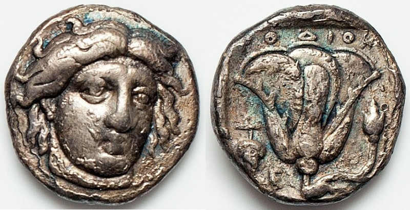 CARIAN ISLANDS. Rhodes. Ca. 340-305 BC. AR didrachm (19mm, 6.65 gm, 12h). NGC (p...