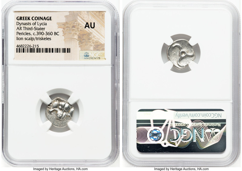 LYCIAN DYNASTS. Trbbenimi (Ca. 390-375 BC). AR third-stater (16mm, 7h). NGC AU. ...