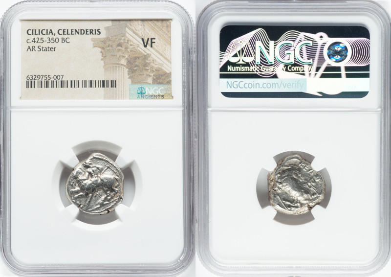 CILICIA. Celenderis. Ca. 425-350 BC. AR stater (19mm, 1h). NGC VF. Persic standa...