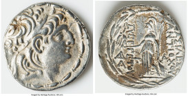 SELEUCID KINGDOM. Antiochus VII Euergetes (Sidetes) (138-129 BC). AR tetradrachm (29mm, 16.36 gm, 12h). VF, flan crack. Posthumous issue of Cappadocia...