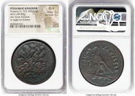 PTOLEMAIC EGYPT. Ptolemy IV Philopator (222-205/4 BC). AE drachm (41mm, 69.83 gm, 12h). NGC Choice Fine 5/5 - 3/5. Alexandria, from 219 BC. Horned hea...