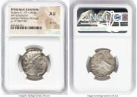 PTOLEMAIC EGYPT. Ptolemy X Alexander I (ca. 107-88 BC). AR stater or tetradrachm (26mm, 11h). NGC AU, die shift. Alexandria, dated Regnal Year 17 (98/...