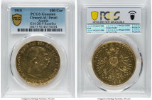 Franz Joseph I gold Restrike 100 Corona 1915 AU Details (Cleaned) PCGS, Vienna mint, KM2819, Fr-507R. HID09801242017 © 2022 Heritage Auctions | All Ri...