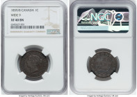 3-Piece Lot of Certified Assorted Cents NGC, 1) Victoria Cent 1859/8 - XF40 Brown, London mint, KM1. Wide 9 2) Prince Edward Islands. Victoria Cent 18...