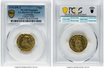 Charles III gold 2 Escudos 1771 PN-J XF Details (Ex. Jewelry) PCGS, Popayan mint, KM36.2, Cal-1626. HID09801242017 © 2022 Heritage Auctions | All Righ...