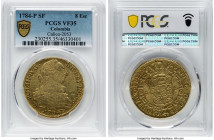 Charles III gold 8 Escudos 1784 P-SF VF35 PCGS, Popayan mint, KM50.2, Cal-2053. HID09801242017 © 2022 Heritage Auctions | All Rights Reserved