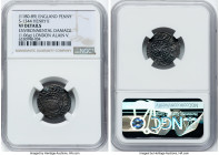 Henry II (1154-1189) Penny ND (1180-1189) VF Details (Environmental Damage) NGC, London mint, ALAIN V as moneyer, S-1344. 1.06gm. From the Historical ...