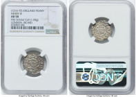 Henry III (1216-1272) Penny ND (1248-1250) AU58 NGC, London mint, Ricard mint, Short Cross Coinage, 1.43gm. From the Historical Scholar Collection HID...