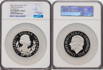 Elizabeth II silver Proof "Queen Elizabeth II Memorial" 10 Pounds (10 oz) 2022 PR70 Ultra Cameo NGC, Limited Edition Presentation: 1,000. First Releas...