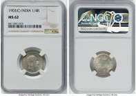 British India. Edward VII 1/4 Rupee 1903-(c) MS62 NGC, Calcutta mint, KM506. HID09801242017 © 2022 Heritage Auctions | All Rights Reserved