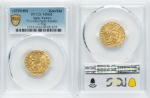 Venice. Paolo Renier gold Zecchino ND (1779-1789) MS62 PCGS, Venice mint, KM714, Fr-1434. 3.50gm. HID09801242017 © 2022 Heritage Auctions | All Rights...