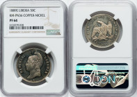 Republic copper-nickel Proof Pattern 50 Cents 1889-E PR64 NGC, KM-Pn36. HID09801242017 © 2022 Heritage Auctions | All Rights Reserved