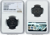 David II (1329-1371) Groat ND (1367-1371) VF Details (Scratches) NGC, Edinburgh mint, Third (light) coinage, S-5125. From the Historical Scholar Colle...