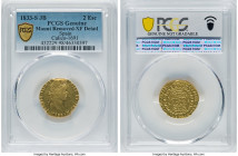Ferdinand VII gold 2 Escudos 1833 S-JB XF Details (Mount Removed) PCGS, Seville mint, KM483.2, Cal-1691. HID09801242017 © 2022 Heritage Auctions | All...