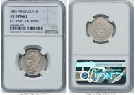 Republic Bolivar 1886 AU Details (Cleaned, Rim Filing) NGC, Caracas mint, KM-Y22. HID09801242017 © 2022 Heritage Auctions | All Rights Reserved