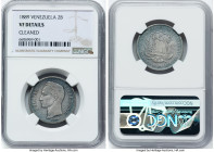 Republic 2 Bolivares 1889-(c) VF Details (Cleaned) NGC, Caracas mint, KM-Y23. HID09801242017 © 2022 Heritage Auctions | All Rights Reserved