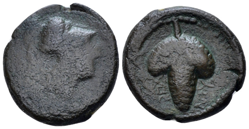 Apulia, Arpi Bronze circa 215-212, Æ 15.00 mm., 3.25 g.
Head of Athena r. Rev. ...
