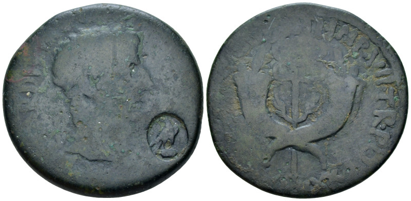 Commagene, Uncertain mint Tiberius, 14-37 Dupondius circa 19-20, Æ 29.50 mm., 12...
