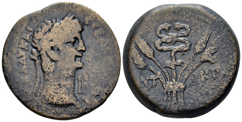 Egypt, Alexandria Claudius, 41-54 Diobol circa 50-51 (year 11), Æ 25.00 mm., 9.5...