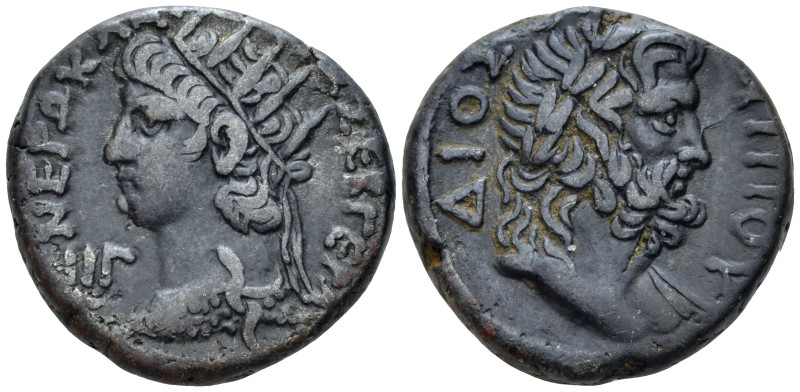 Egypt, Alexandria Nero, 54-68 Tetradrachm circa 66-67 (year 13), billon 24.00 mm...