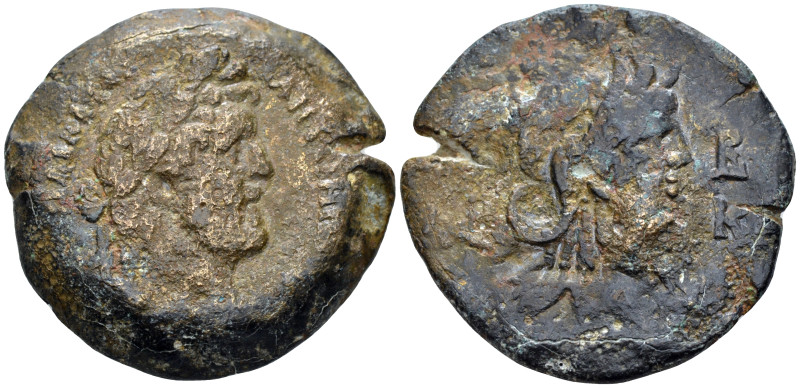 Egypt, Alexandria Antoninus Pius, 138-161 Drachm circa 158-159 (year 22), Æ 34.4...