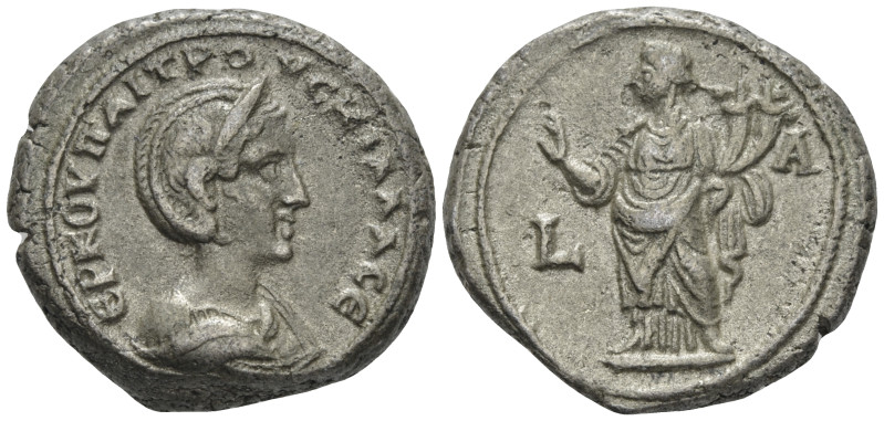 Egypt, Alexandria Herennia Etruscilla, wife of Trajan Decius Tetradrachm circa 2...