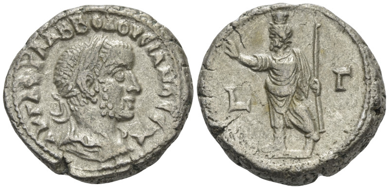Egypt, Alexandria Trebonianus Gallus, 251-253 Tetradrachm circa 252-253 (year 3)...