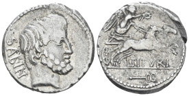 L. Tituri L.f. Sabinus. Denarius circa 89