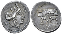 P. Fourius Crassipes. Denarius circa 84 - From a European collection. Privately purchased in 1970.