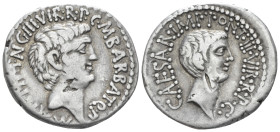 M. Antonius and Octavianus with M. Barbatius. Denarius mint moving with M. Antonius 41 - Ex Naville sale 58, 2020, 461.