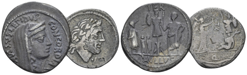 Lot of 2 Denarii , AR , 5.23 g.
Lot of 2 Denarii: Including: Cr 415/1, 332/1c....