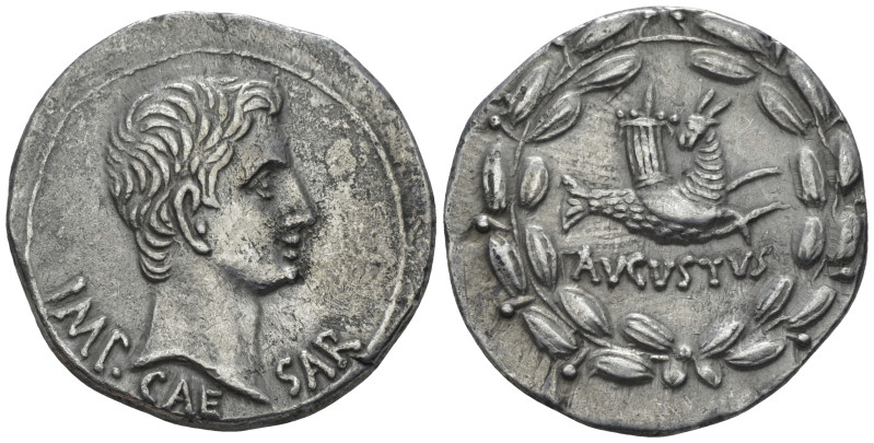 Octavian as Augustus, 27 BC – 14 AD Cistophoric tetradrachm Ephesus circa 24-20 ...