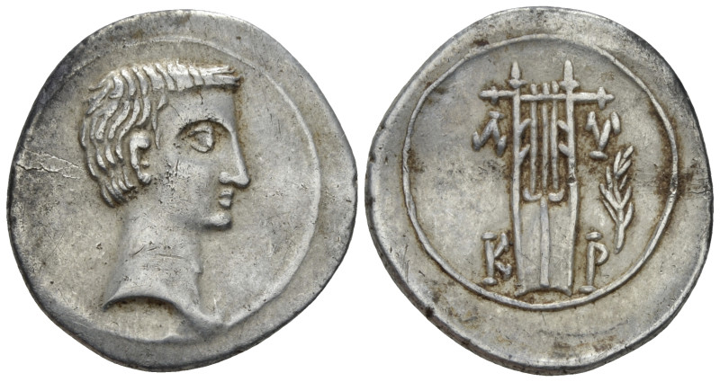 Octavian as Augustus, 27 BC – 14 AD Drachm Lycian League, Cragus circa 27-20, AR...